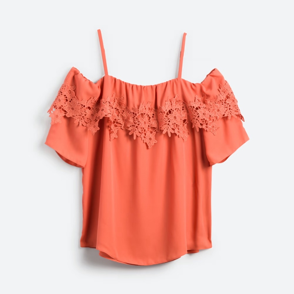 Fortune & Ivy Clarabeth Cold Shoulder Blouse